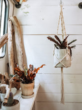 Load image into Gallery viewer, The Lianas Plant Hanger | White + THrō Ceramics Beads
