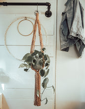 Load image into Gallery viewer, The Boho Plant Hanger | Blush + Tiedye Ceramic Loop
