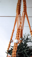 Load image into Gallery viewer, Square Knot Plant Hanger | Mustard + THrō Ceramics Beads
