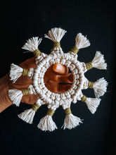 Load image into Gallery viewer, Hand Knotted Macrame Ornament | Snowflake

