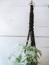 Load image into Gallery viewer, The Trellis Plant Hanger | Black + THrō Ceramics beads
